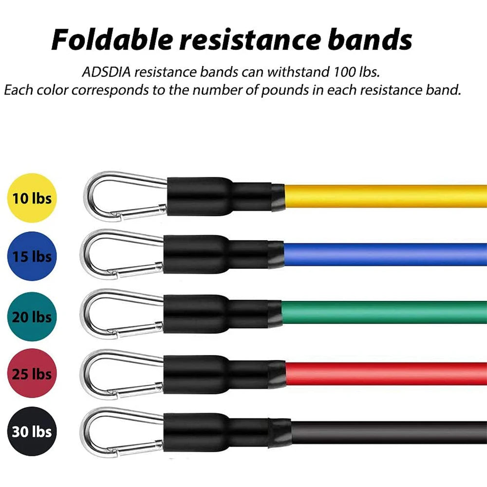 11PCS Resistance Bands Set